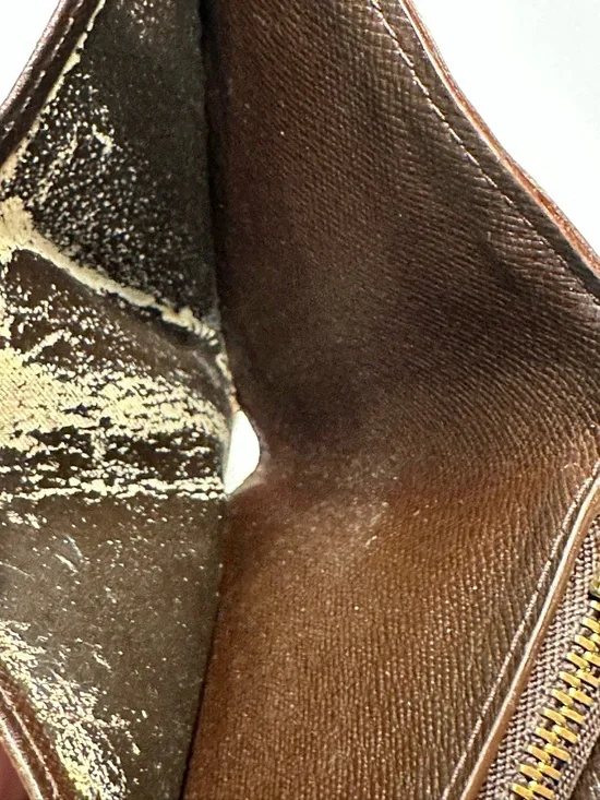 Louis Vuitton Damier Ebene Wallet w/ Gold-Tone Hardware + LV Dust Bag + COA - Picture 16 of 16